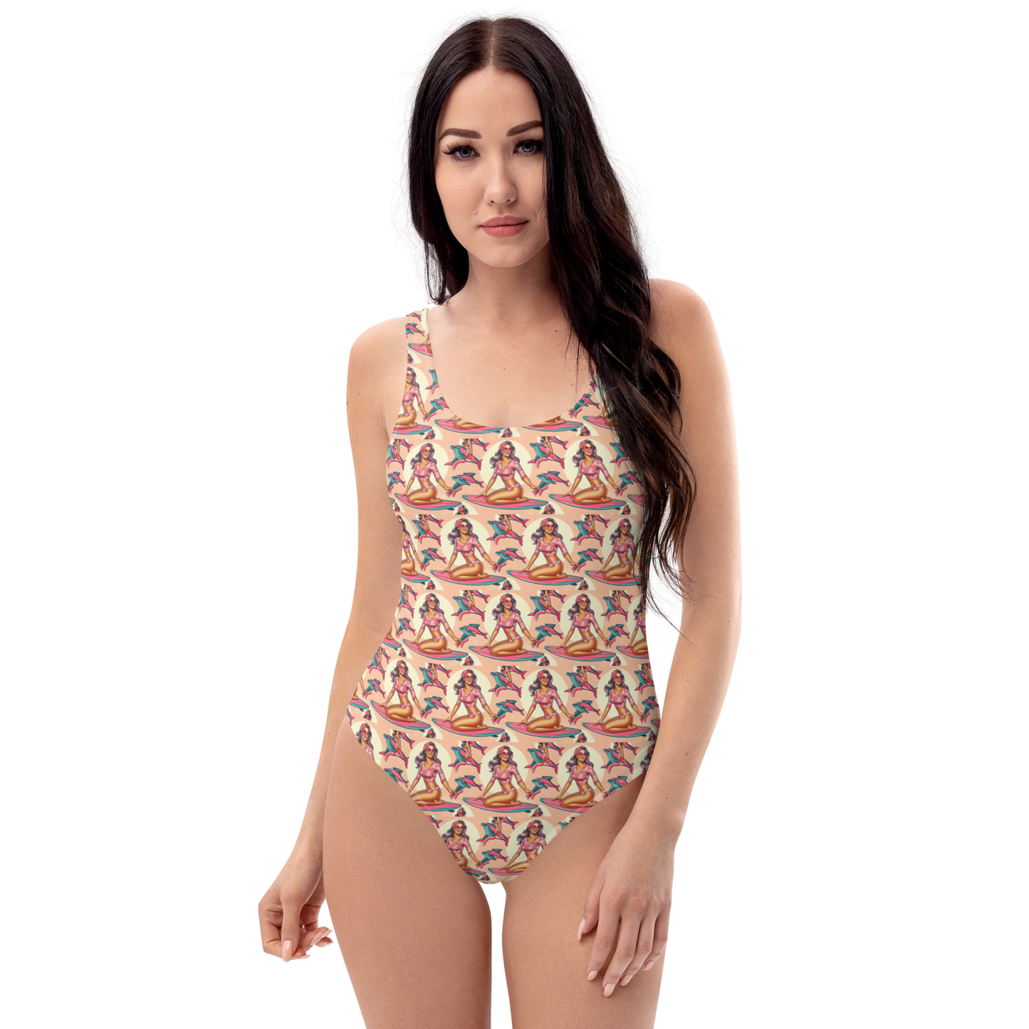 One-Piece Swim Dress "SURFER GIRL"