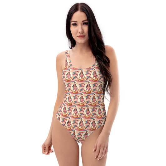 One-Piece Swim Dress "SURFER GIRL"