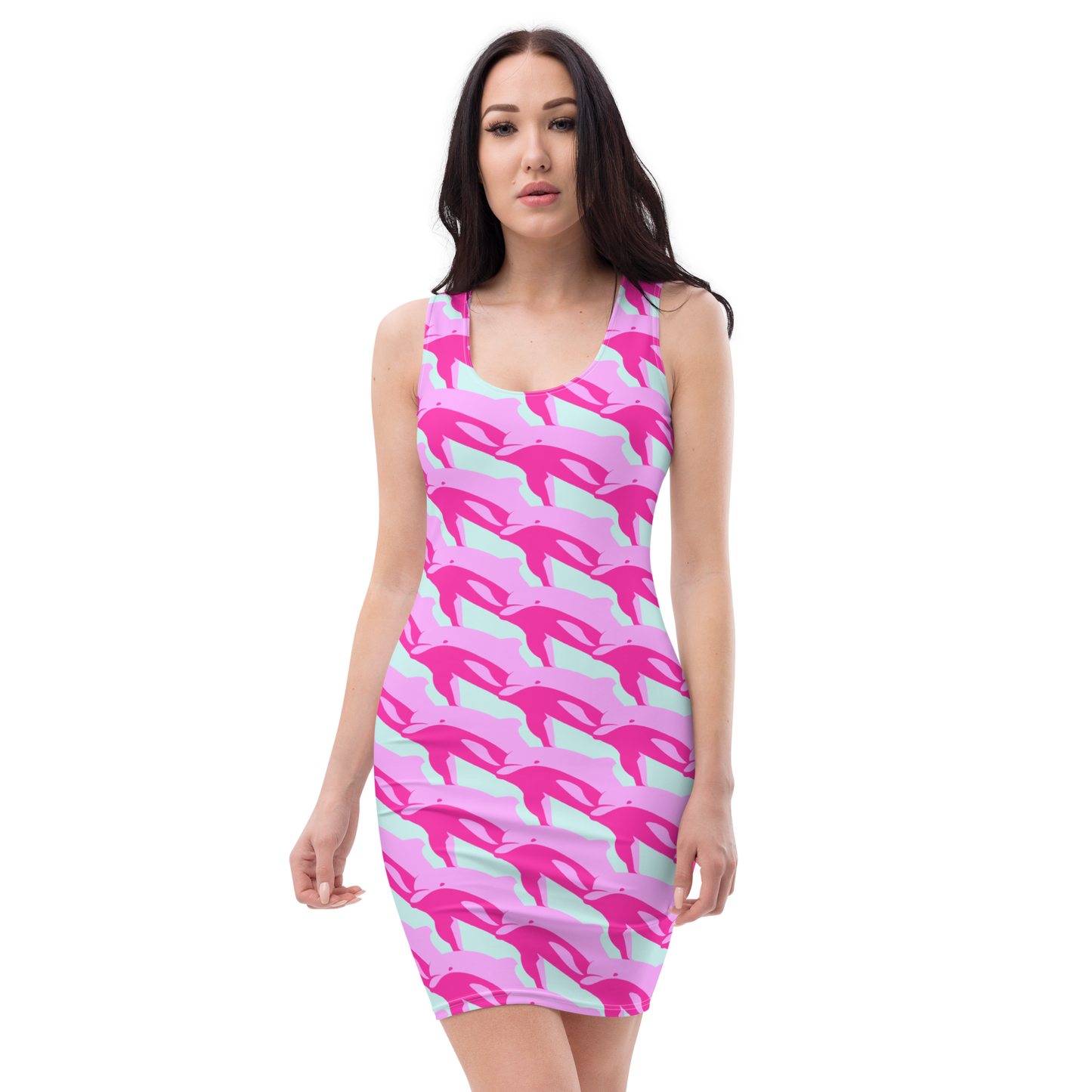 Slim Fit Dress "AMOUR ROSE"