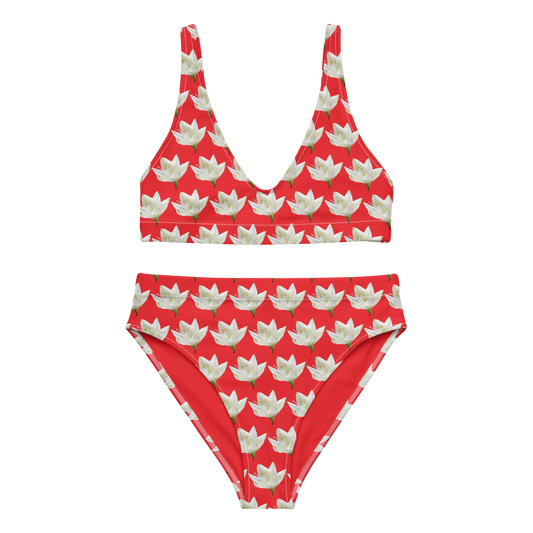 High-Waisted Bikini "FLORA No.3"